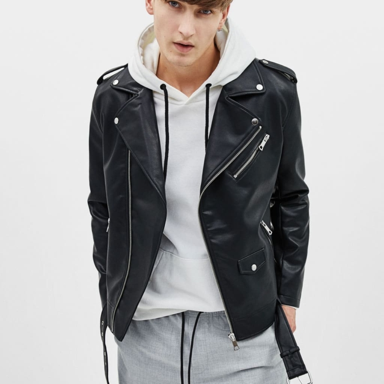 Faux leather biker jacket 2 Faux leather biker jacket