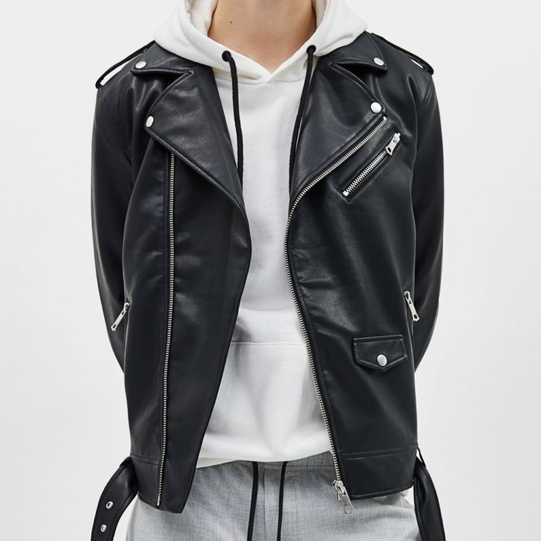 Faux leather biker jacket 1 Faux leather biker jacket