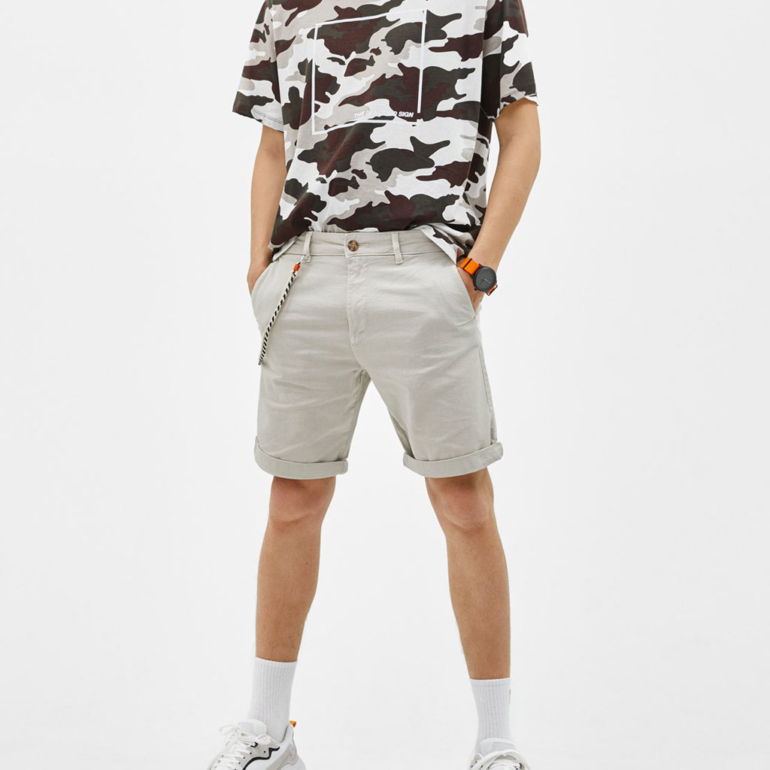 Pale Blue Drawstring Waist Jersey Shorts 1 Pale Blue Drawstring Waist Jersey Shorts